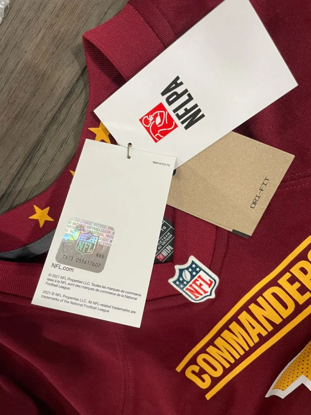 NWT NFL Washington Commanders Deebo Samuel Sr Jersey Youth XL